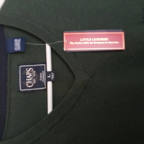 NWT CHAPS Men's Cashmere blende Sweater - Picture 3 of 12
